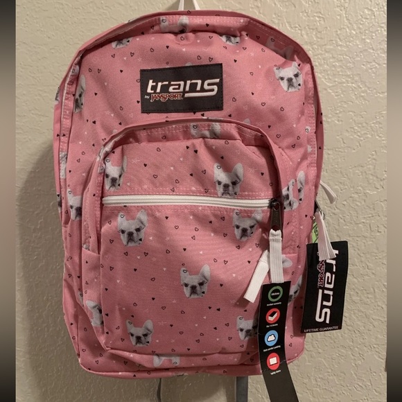 Jansport Bags Jansport Trans 7 Supermax Backpack Pink Fierce